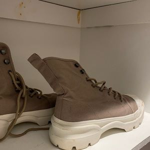 H&M combat sneakers high rise